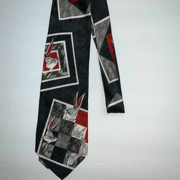 Vintage Looney Tunes Bugs Bunny Tweety Tie - Picture 1 of 5